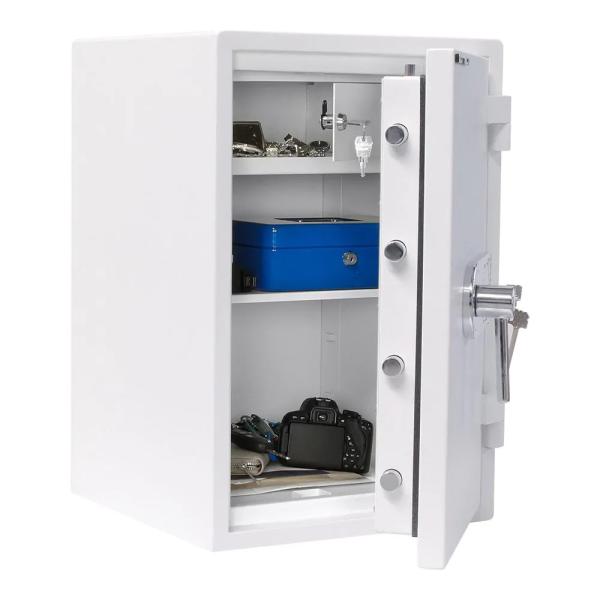 Rottner Wertschutzschrank EN1 Atlas Fire 65 Doppelbartschloss Weiß T05986